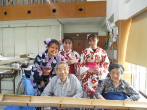 流しそうめんをしました~飯高有徳園~